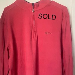 SOLD via EBay Greg Norman 1/4 Zip Cotton Pullover NWOT Salmon Color